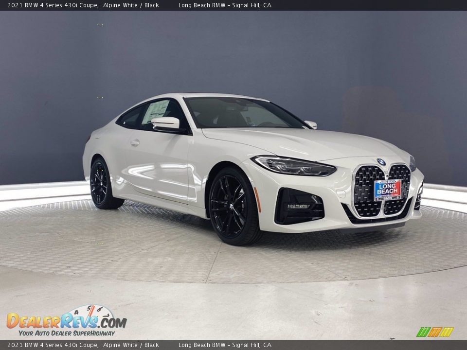 2021 BMW 4 Series 430i Coupe Alpine White / Black Photo #4