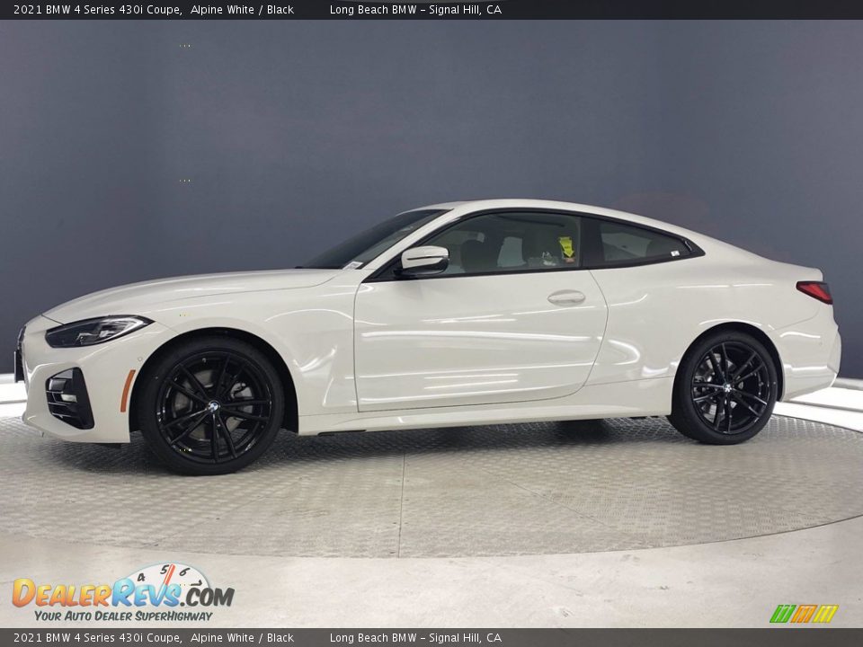 2021 BMW 4 Series 430i Coupe Alpine White / Black Photo #9