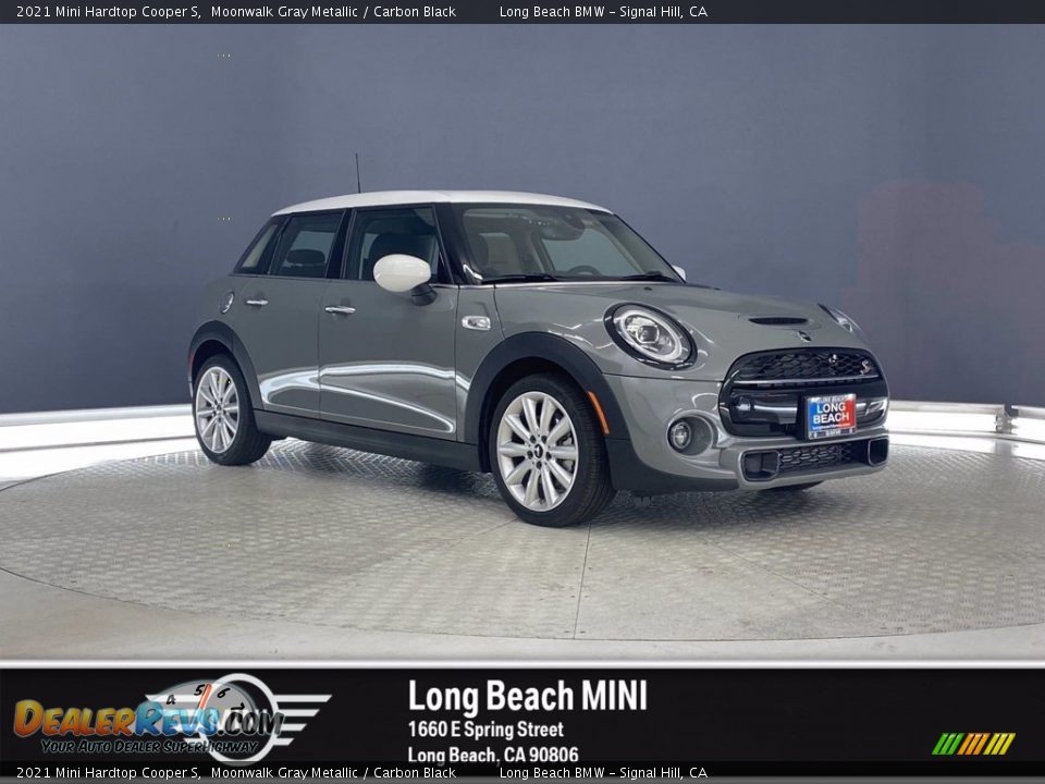2021 Mini Hardtop Cooper S Moonwalk Gray Metallic / Carbon Black Photo #1