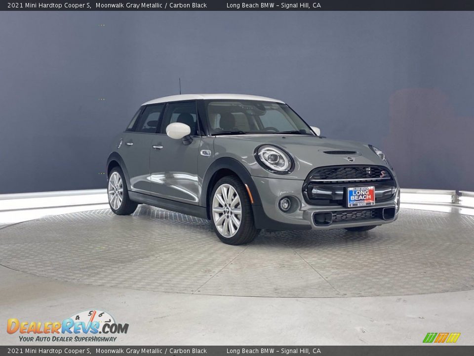 2021 Mini Hardtop Cooper S Moonwalk Gray Metallic / Carbon Black Photo #2