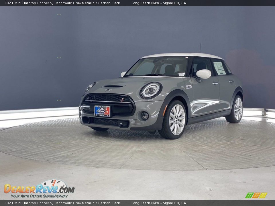 2021 Mini Hardtop Cooper S Moonwalk Gray Metallic / Carbon Black Photo #5