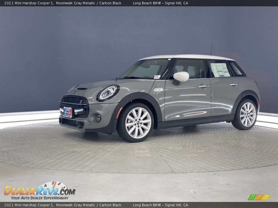 2021 Mini Hardtop Cooper S Moonwalk Gray Metallic / Carbon Black Photo #6