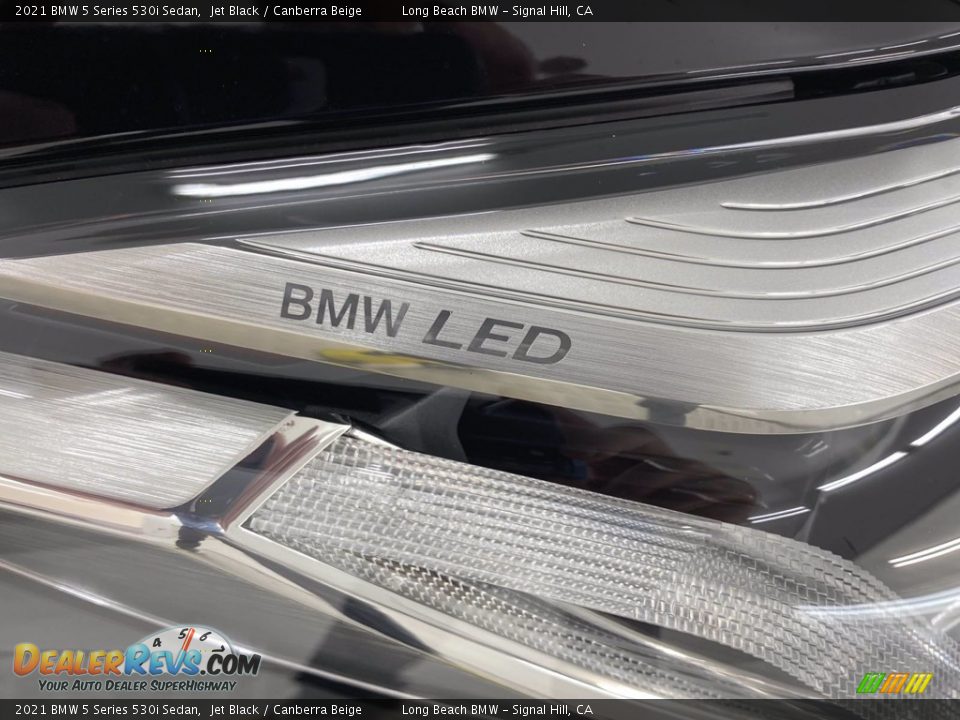 2021 BMW 5 Series 530i Sedan Jet Black / Canberra Beige Photo #8