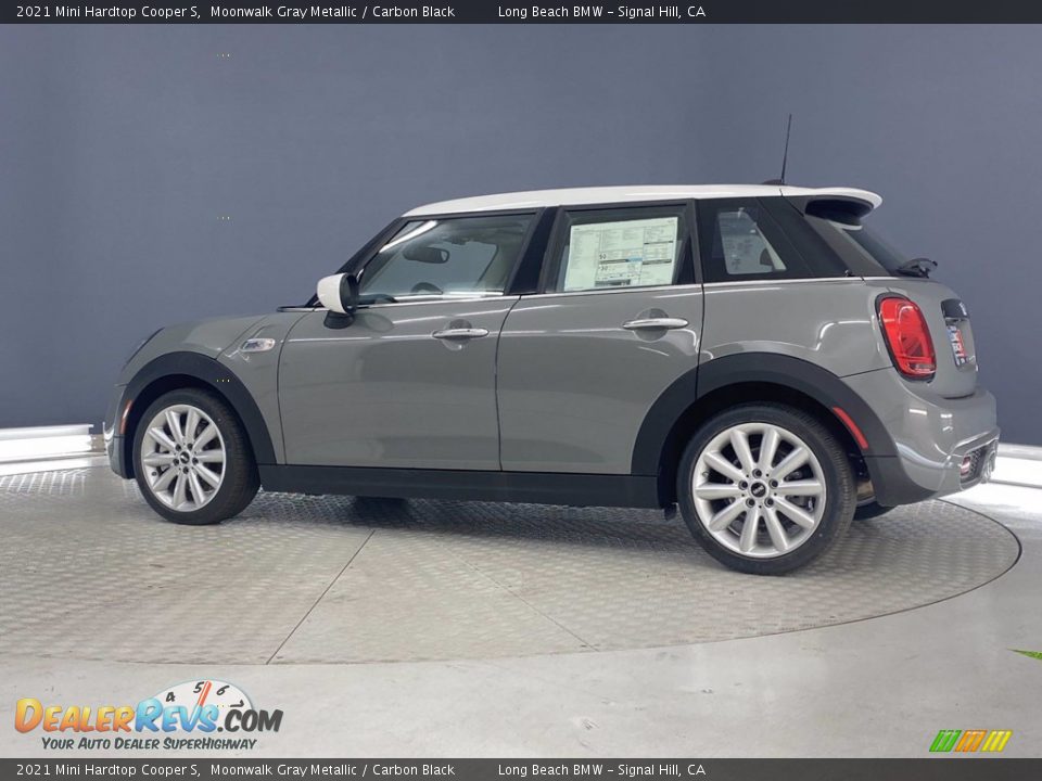 2021 Mini Hardtop Cooper S Moonwalk Gray Metallic / Carbon Black Photo #9