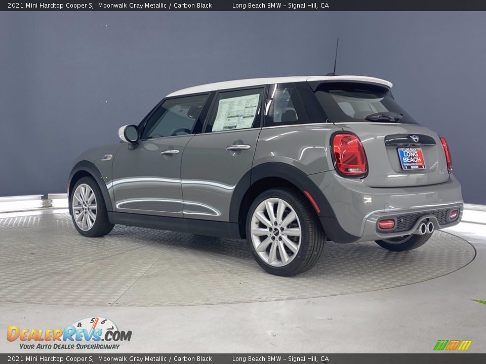 2021 Mini Hardtop Cooper S Moonwalk Gray Metallic / Carbon Black Photo #10