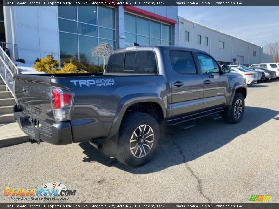 2021 Toyota Tacoma TRD Sport Double Cab 4x4 Magnetic Gray Metallic / TRD Cement/Black Photo #13