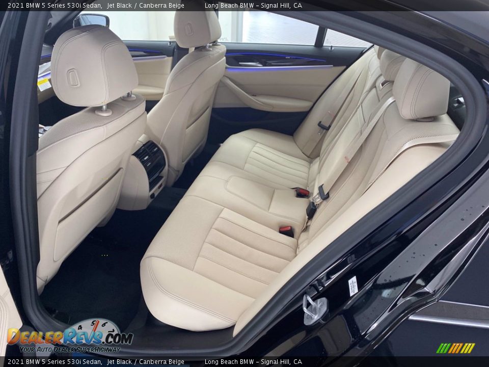 2021 BMW 5 Series 530i Sedan Jet Black / Canberra Beige Photo #19