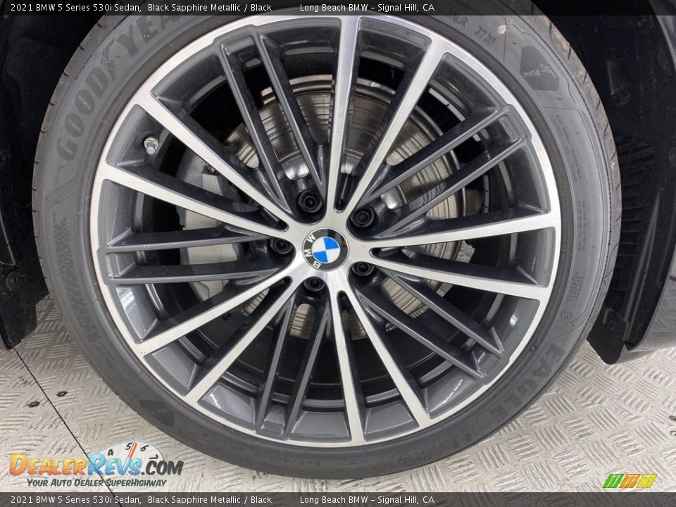 2021 BMW 5 Series 530i Sedan Black Sapphire Metallic / Black Photo #13