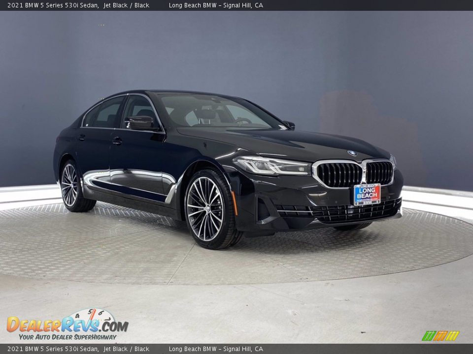 2021 BMW 5 Series 530i Sedan Jet Black / Black Photo #1