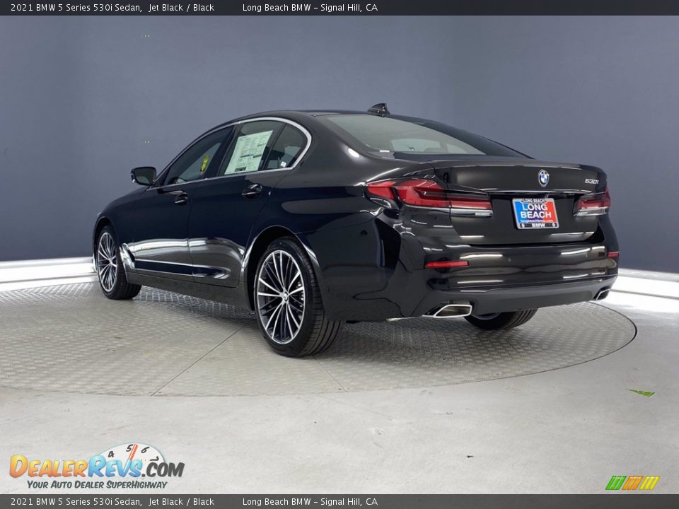 2021 BMW 5 Series 530i Sedan Jet Black / Black Photo #7