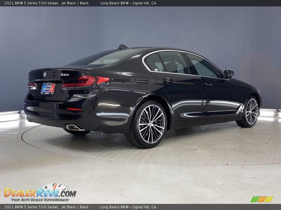 2021 BMW 5 Series 530i Sedan Jet Black / Black Photo #9