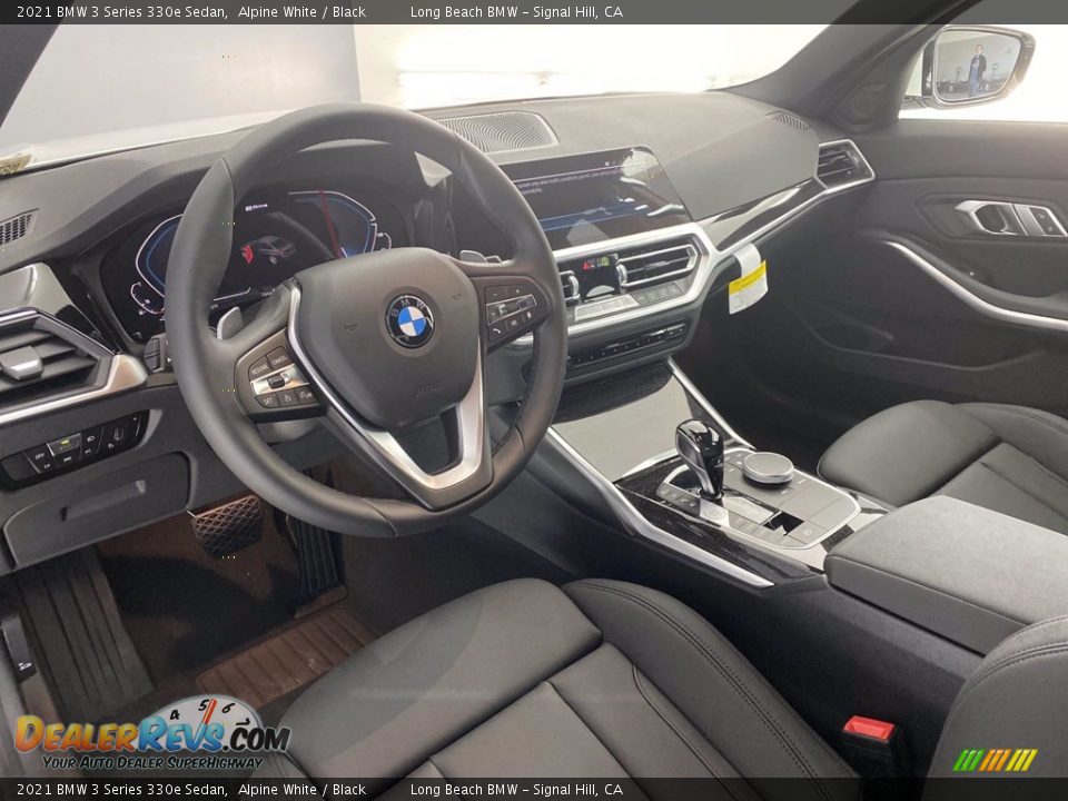 2021 BMW 3 Series 330e Sedan Alpine White / Black Photo #3