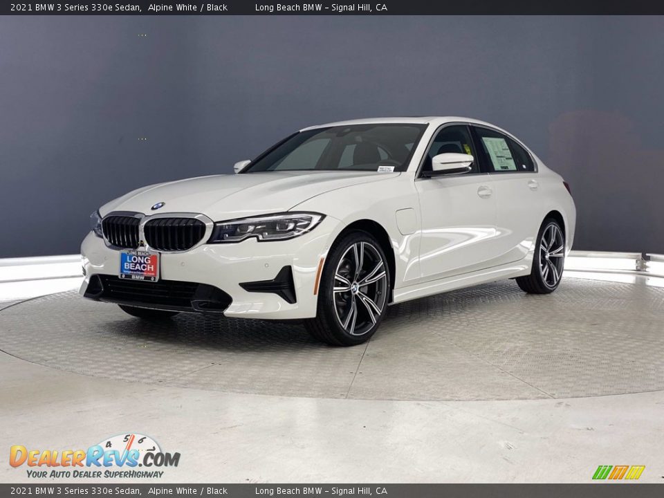 2021 BMW 3 Series 330e Sedan Alpine White / Black Photo #5