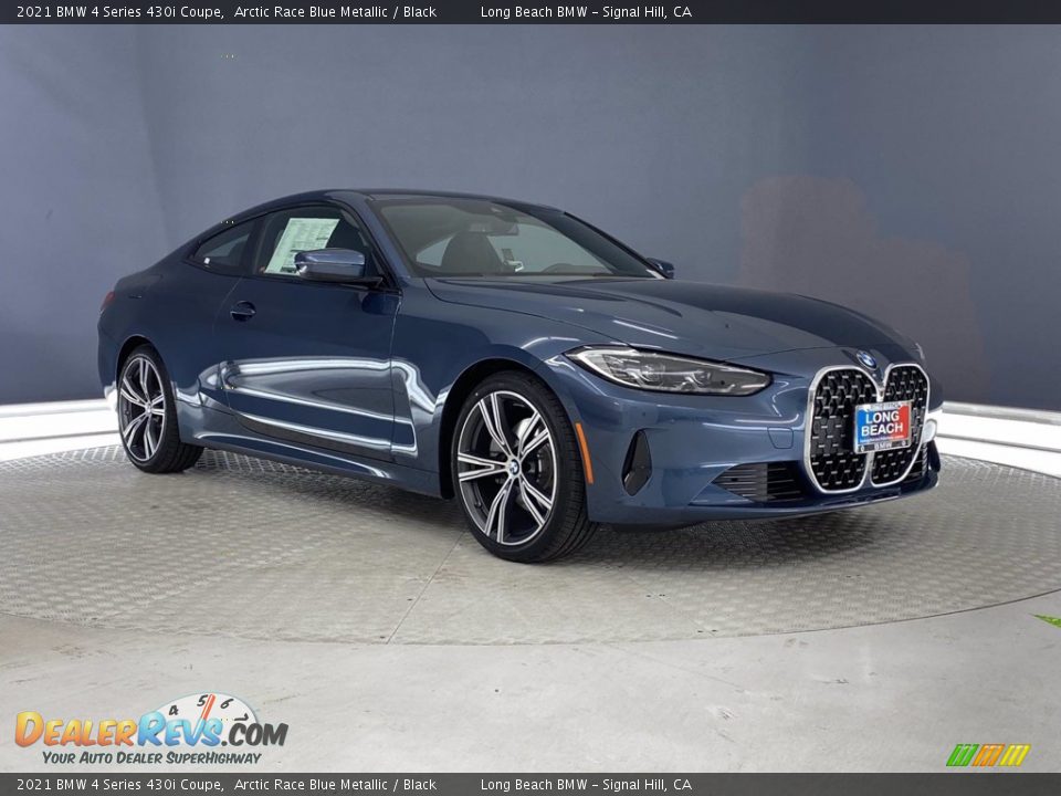 2021 BMW 4 Series 430i Coupe Arctic Race Blue Metallic / Black Photo #1