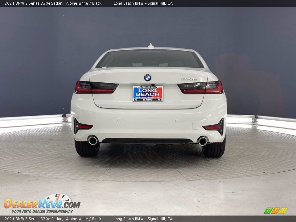 2021 BMW 3 Series 330e Sedan Alpine White / Black Photo #10