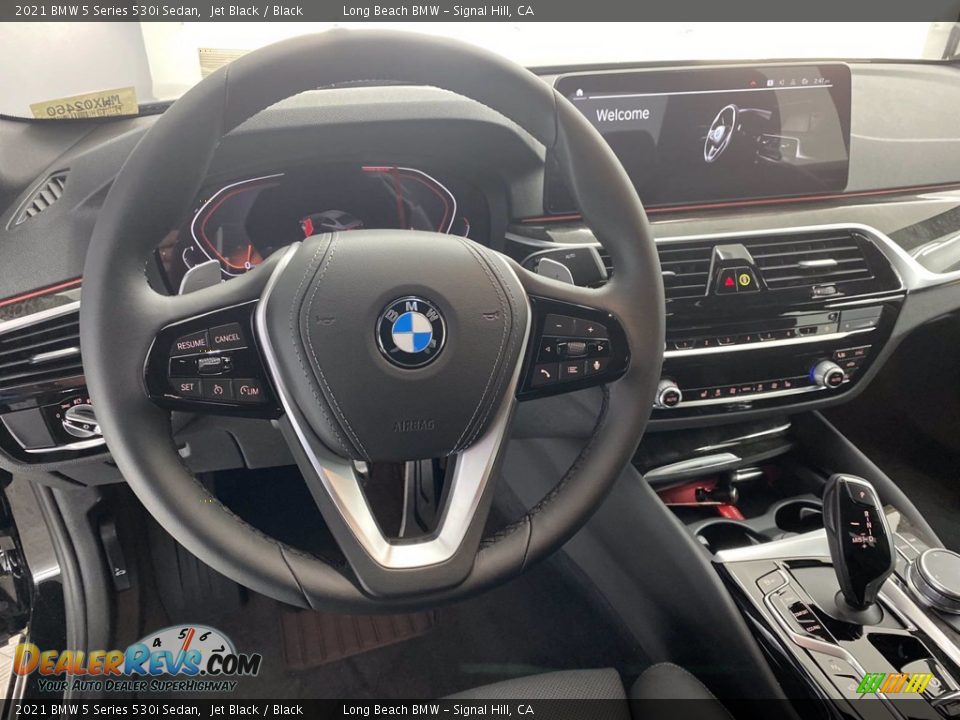 2021 BMW 5 Series 530i Sedan Jet Black / Black Photo #19