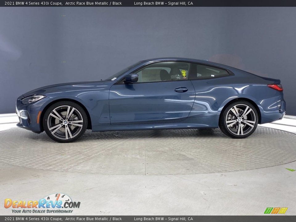 2021 BMW 4 Series 430i Coupe Arctic Race Blue Metallic / Black Photo #7