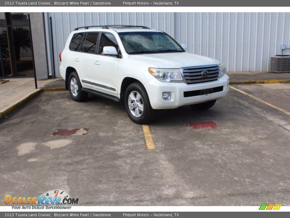 2013 Toyota Land Cruiser Blizzard White Pearl / Sandstone Photo #2