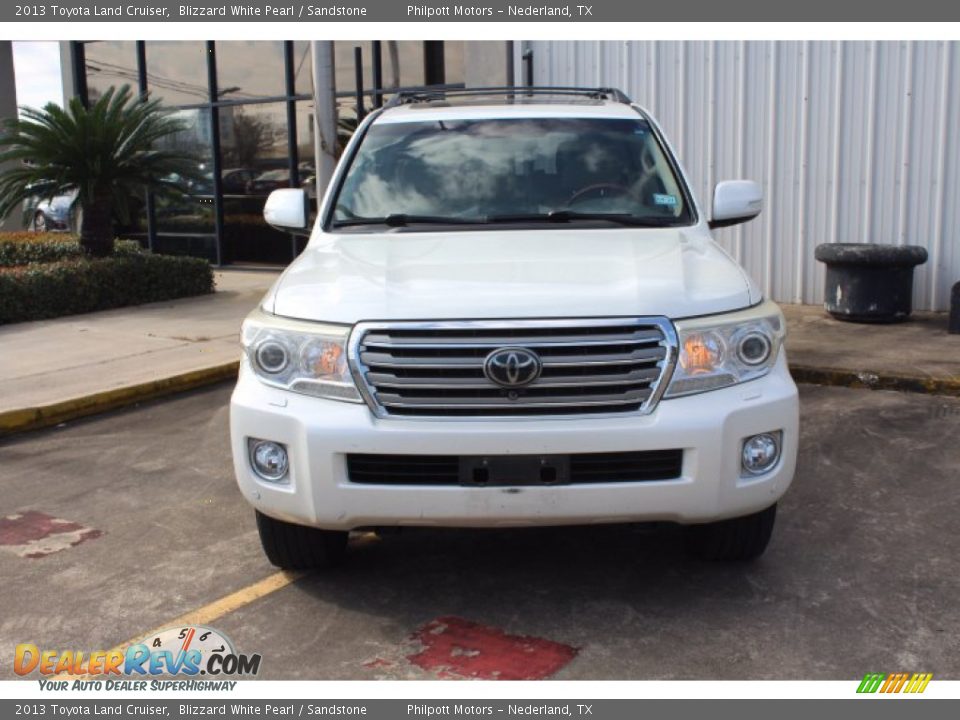 2013 Toyota Land Cruiser Blizzard White Pearl / Sandstone Photo #3