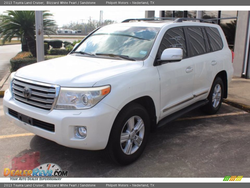 2013 Toyota Land Cruiser Blizzard White Pearl / Sandstone Photo #4