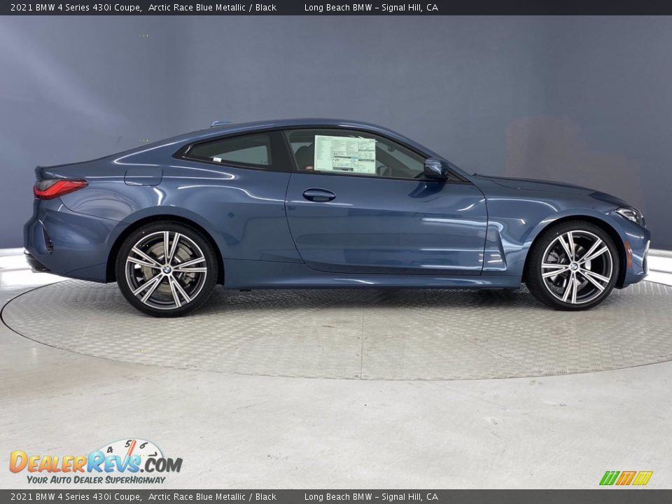 2021 BMW 4 Series 430i Coupe Arctic Race Blue Metallic / Black Photo #12