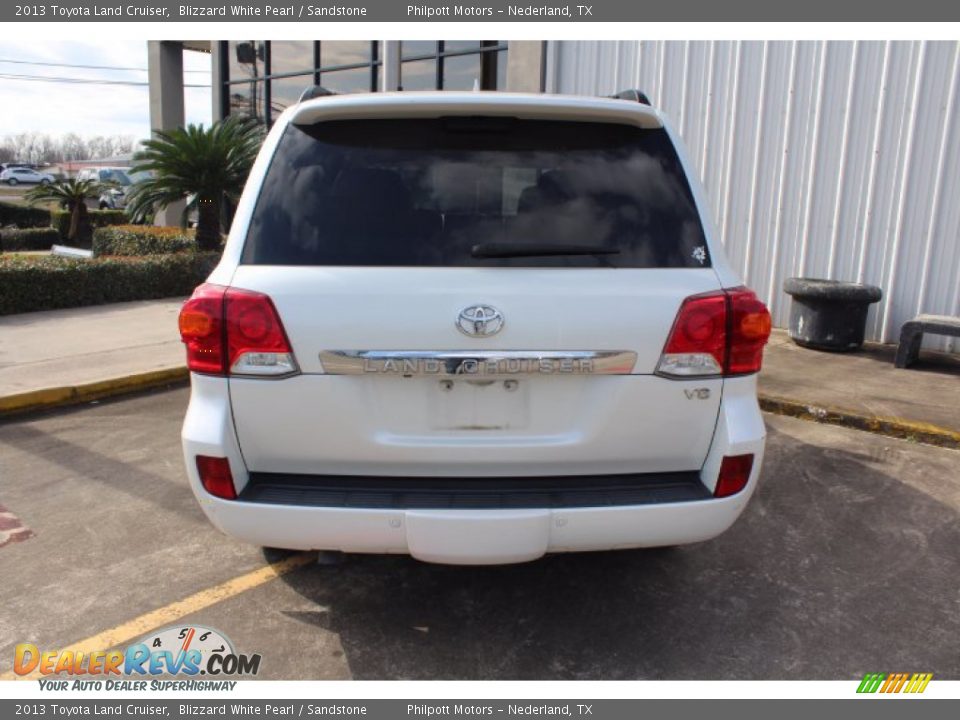 2013 Toyota Land Cruiser Blizzard White Pearl / Sandstone Photo #8