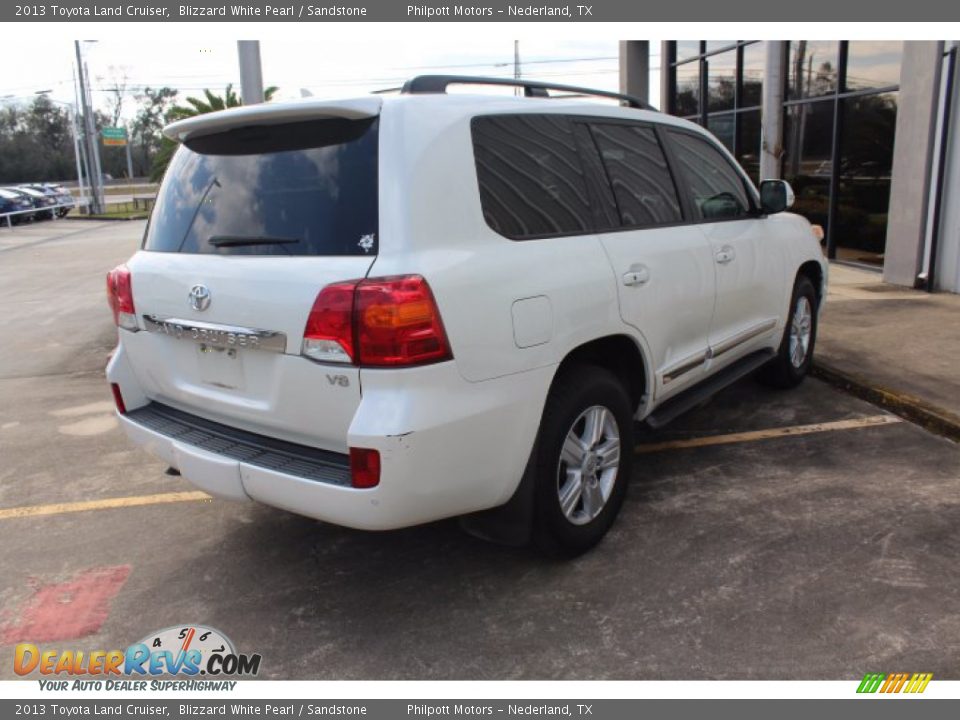2013 Toyota Land Cruiser Blizzard White Pearl / Sandstone Photo #9