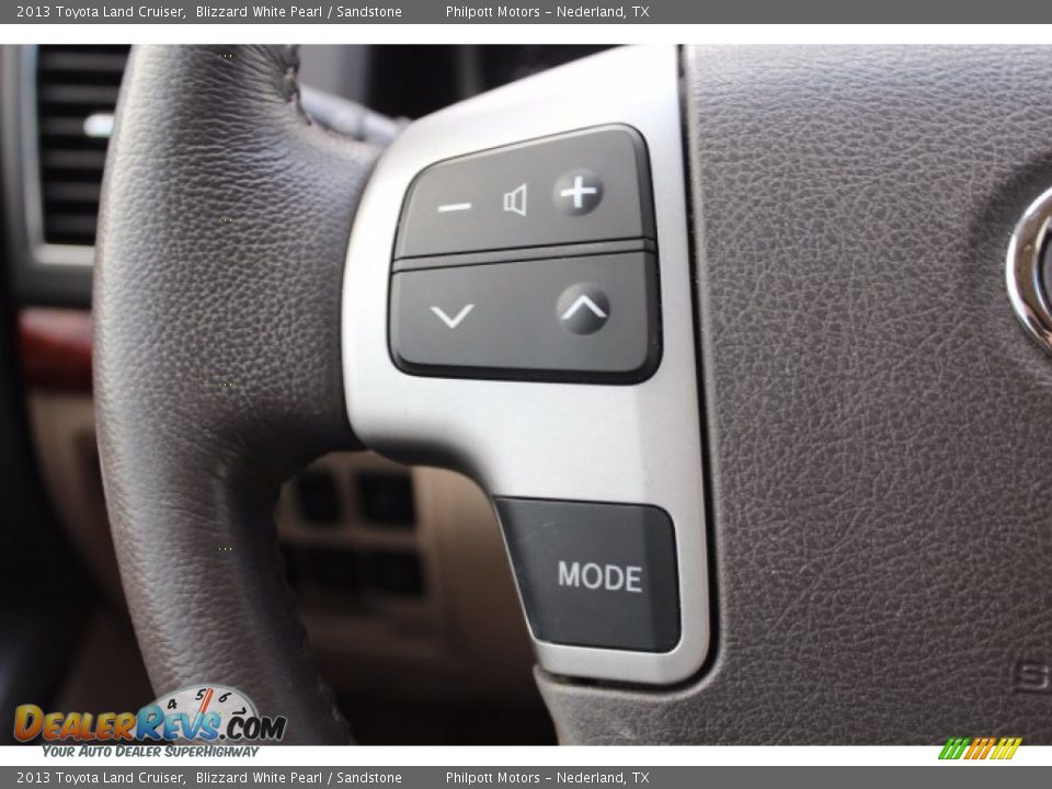 2013 Toyota Land Cruiser Blizzard White Pearl / Sandstone Photo #12