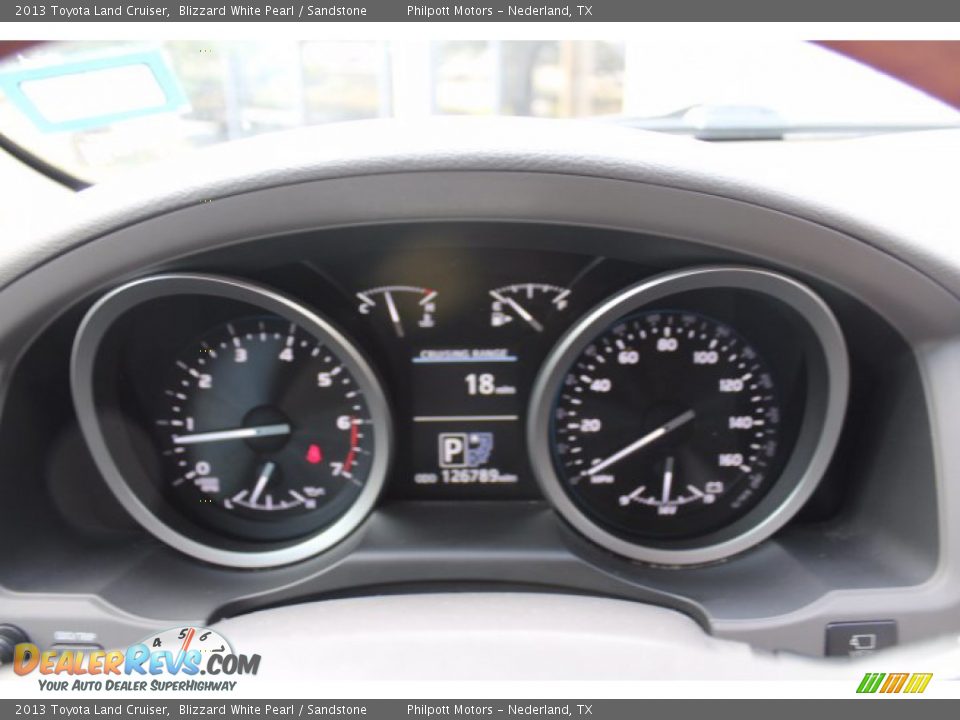 2013 Toyota Land Cruiser Blizzard White Pearl / Sandstone Photo #14