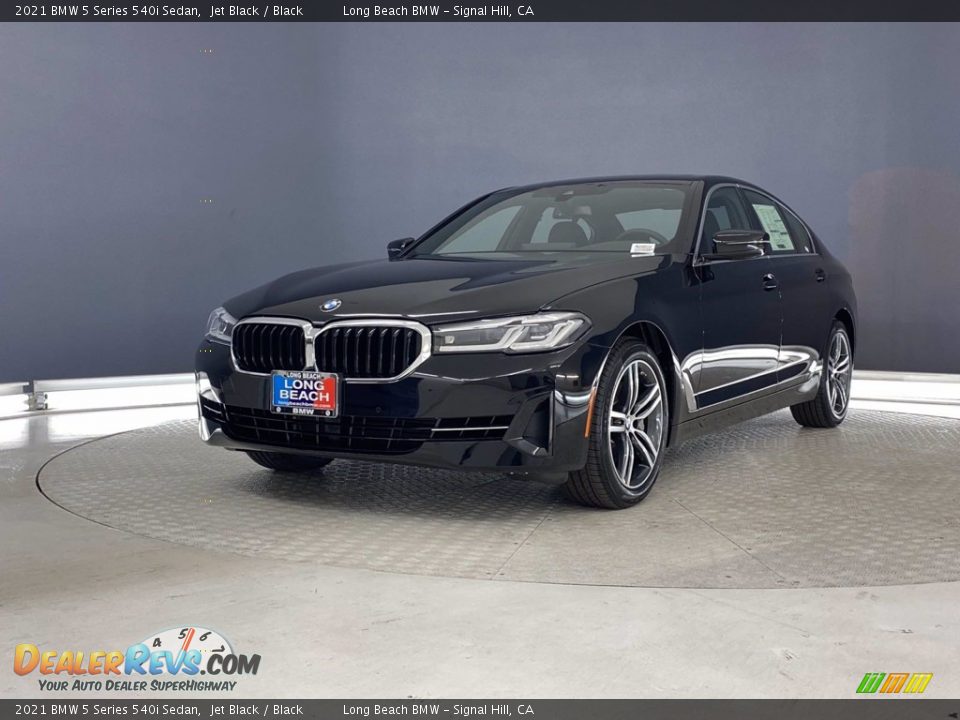 2021 BMW 5 Series 540i Sedan Jet Black / Black Photo #6