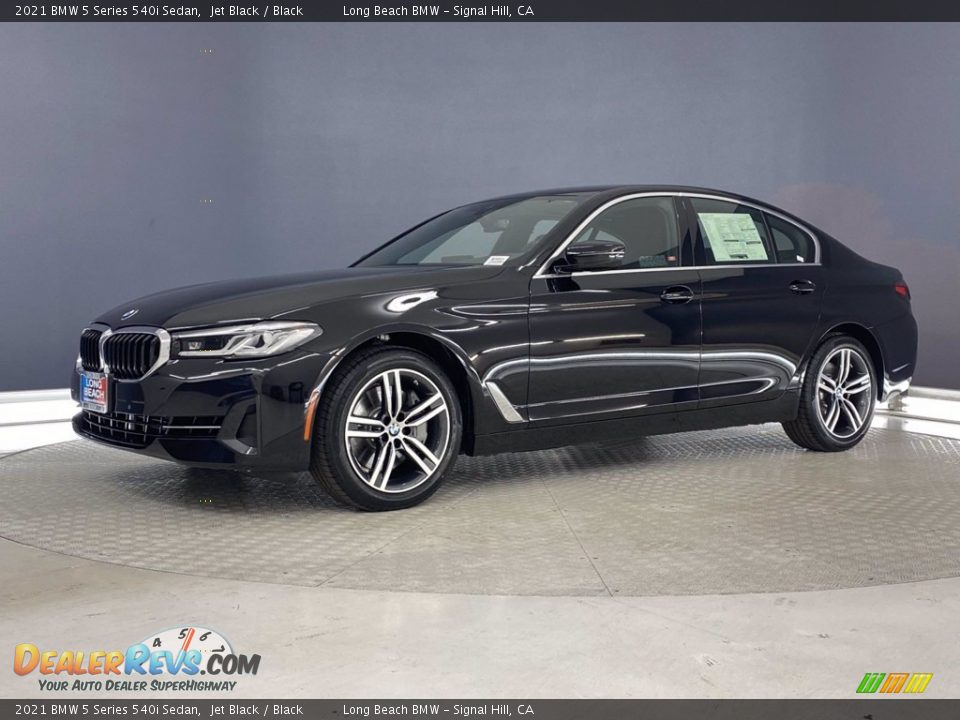 2021 BMW 5 Series 540i Sedan Jet Black / Black Photo #7