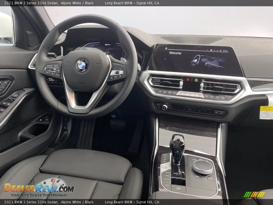 2021 BMW 3 Series 330e Sedan Alpine White / Black Photo #26