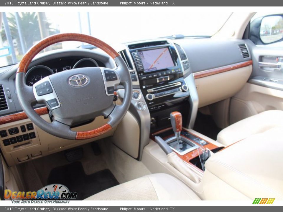 2013 Toyota Land Cruiser Blizzard White Pearl / Sandstone Photo #23