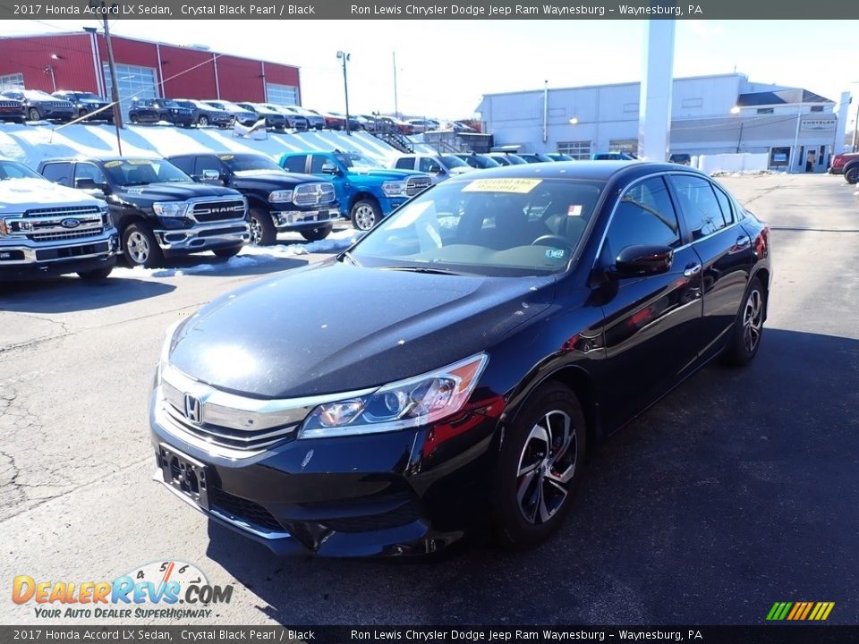 2017 Honda Accord LX Sedan Crystal Black Pearl / Black Photo #1