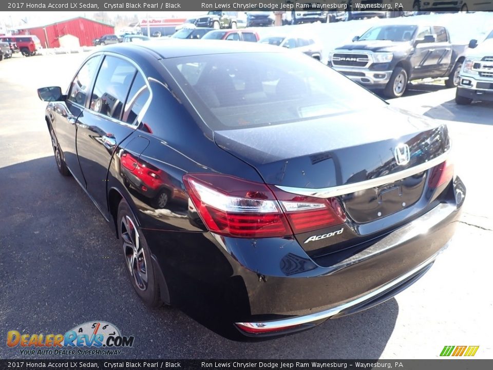 2017 Honda Accord LX Sedan Crystal Black Pearl / Black Photo #3