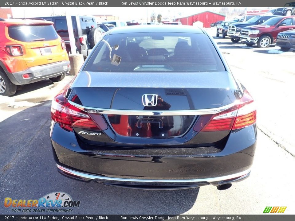 2017 Honda Accord LX Sedan Crystal Black Pearl / Black Photo #4