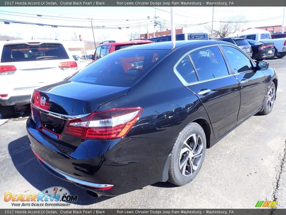 2017 Honda Accord LX Sedan Crystal Black Pearl / Black Photo #5