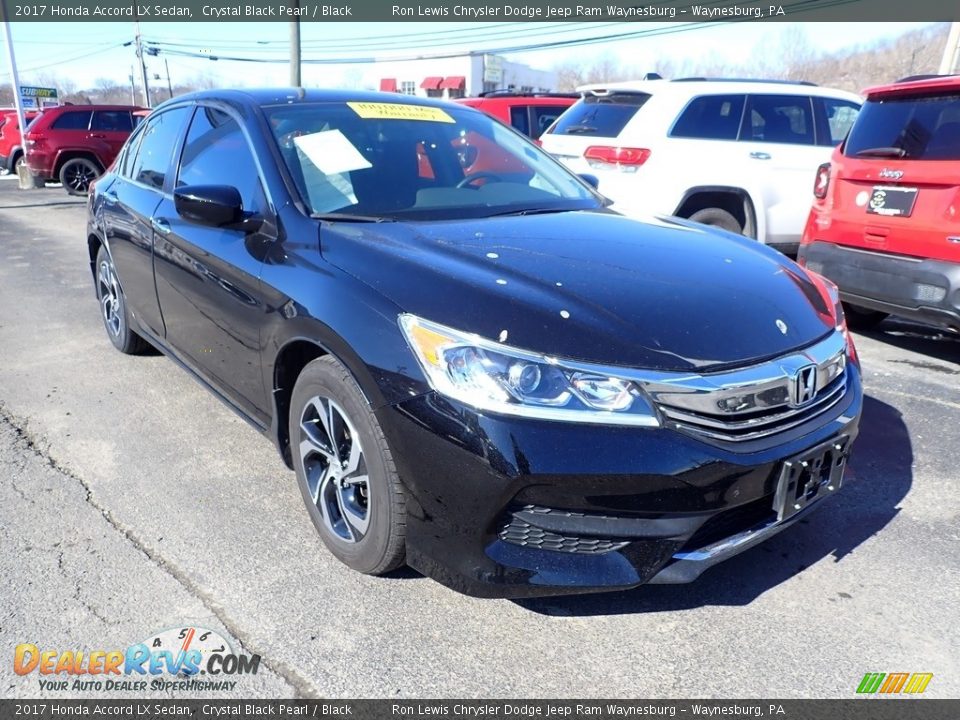 2017 Honda Accord LX Sedan Crystal Black Pearl / Black Photo #7