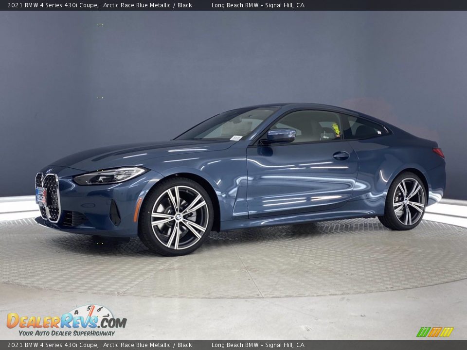 2021 BMW 4 Series 430i Coupe Arctic Race Blue Metallic / Black Photo #6