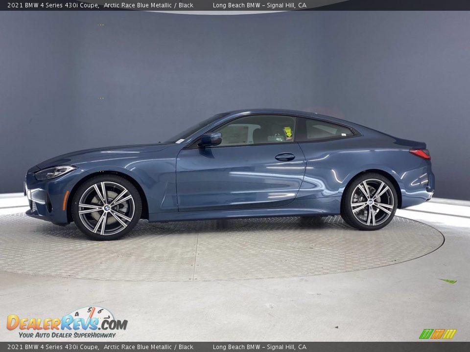 2021 BMW 4 Series 430i Coupe Arctic Race Blue Metallic / Black Photo #7