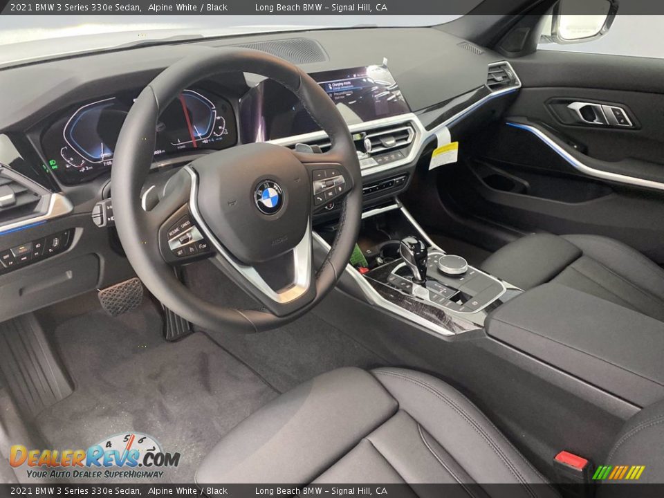 2021 BMW 3 Series 330e Sedan Alpine White / Black Photo #11