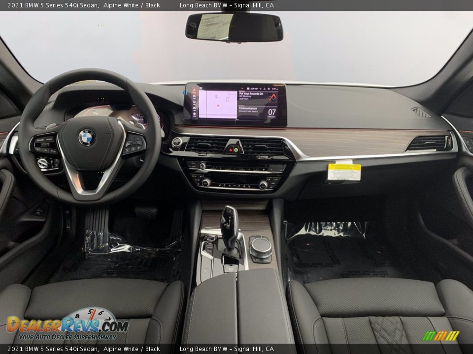 2021 BMW 5 Series 540i Sedan Alpine White / Black Photo #4