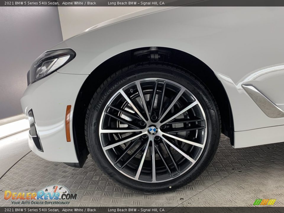 2021 BMW 5 Series 540i Sedan Alpine White / Black Photo #11