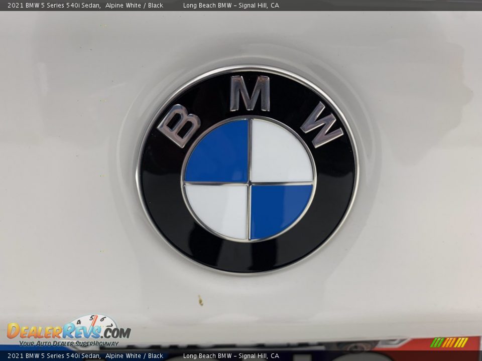 2021 BMW 5 Series 540i Sedan Alpine White / Black Photo #13