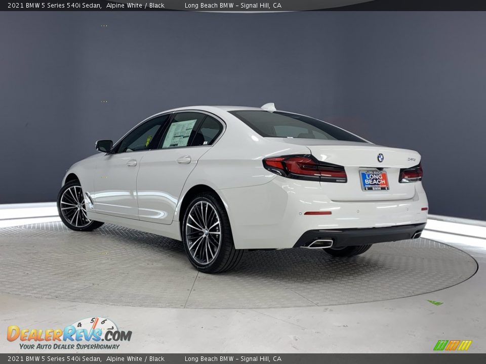 2021 BMW 5 Series 540i Sedan Alpine White / Black Photo #22