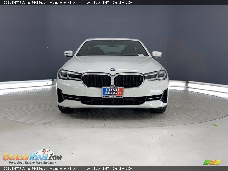 2021 BMW 5 Series 540i Sedan Alpine White / Black Photo #23