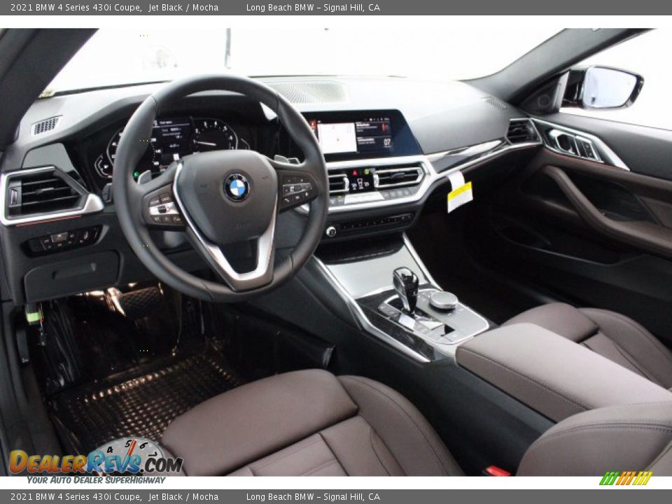 2021 BMW 4 Series 430i Coupe Jet Black / Mocha Photo #4