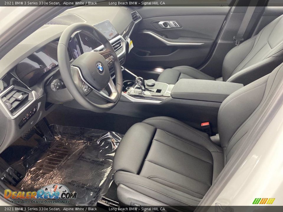 2021 BMW 3 Series 330e Sedan Alpine White / Black Photo #3