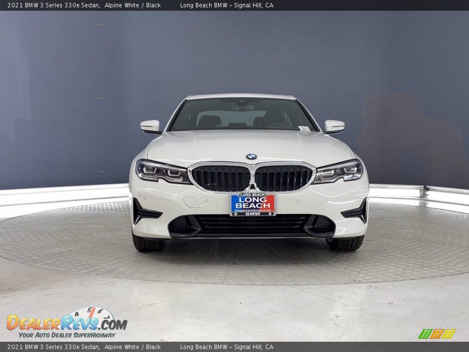 2021 BMW 3 Series 330e Sedan Alpine White / Black Photo #4