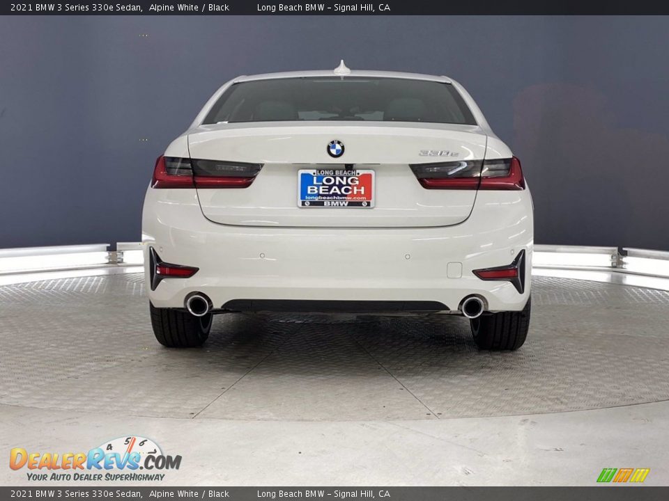 2021 BMW 3 Series 330e Sedan Alpine White / Black Photo #9